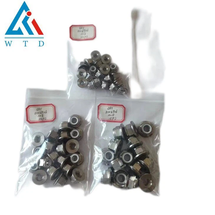  Titanium Nylon Lock Flange Nuts